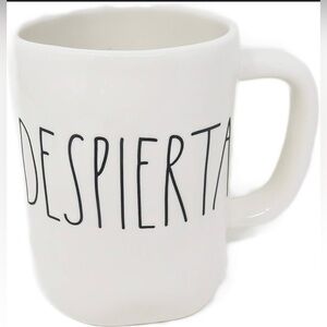 DESPIERTA Rae Dunn Magenta Artisan Collection Mug LARGE BLACK LETTERS NEW
